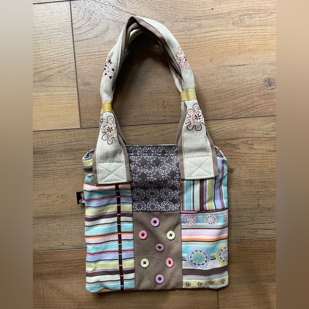 Colorful Patchwork Tote Bag